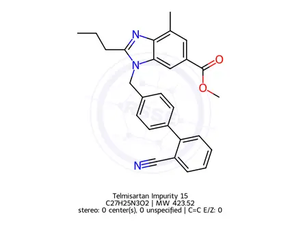 Chemical structure of Telmisartan Impurity 15