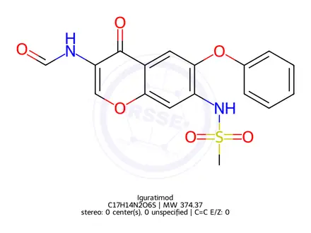 Chemical structure of Iguratimod