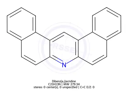 Chemical structure of Dibenz(a,j)acridine