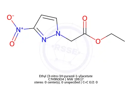Chemical structure of Ethyl (3-nitro-1H-pyrazol-1-yl)acetate