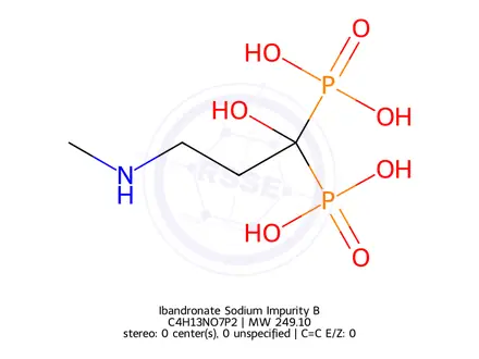 Chemical structure of Ibandronate Sodium Impurity B