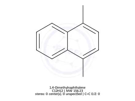 Chemical structure of 1,4-Dimethylnaphthalene