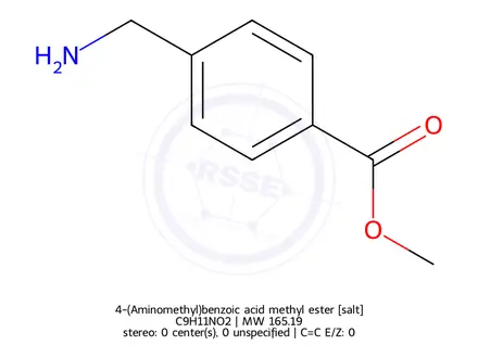 Chemical structure of 4-(Aminomethyl)benzoic acid methyl ester