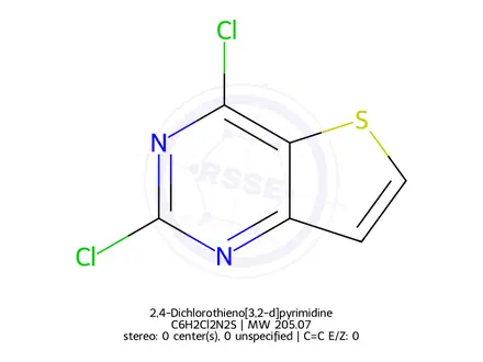 Chemical structure of 2,4-Dichlorothieno[3,2-d]pyrimidine