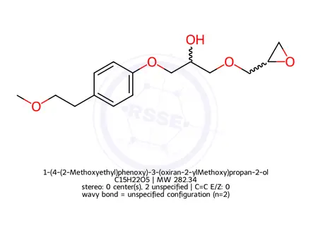 Chemical structure of Metoprolol Impurity 26