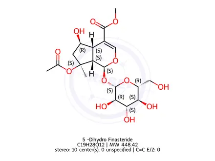 Chemical structure of 5β-Dihydro Finasteride