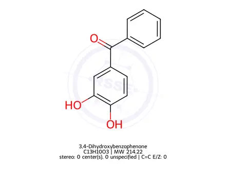 Chemical structure of 3,4-Dihydroxybenzophenone