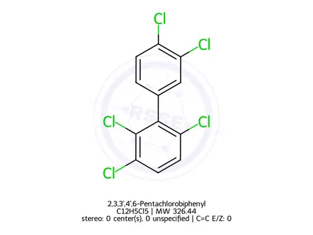 Chemical structure of 2,3,3',4',6-Pentachlorobiphenyl