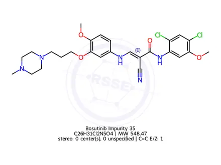 Chemical structure of Bosutinib Impurity 35