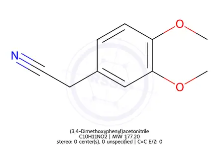Chemical structure of (3,4-Dimethoxyphenyl)acetonitrile