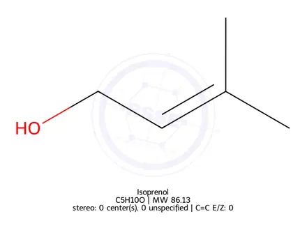 Chemical structure of Isoprenol
