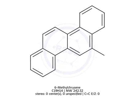 Chemical structure of 6-Methylchrysene