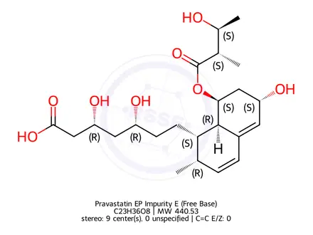 Chemical structure of Pravastatin EP Impurity E (Free Base)
