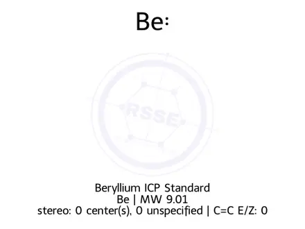 Chemical structure of Beryllium ICP Standard