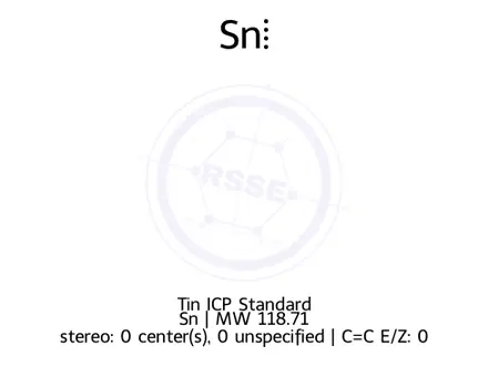 Chemical structure of Tin ICP Standard