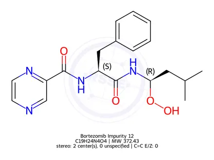 Chemical structure of Bortezomib Impurity L