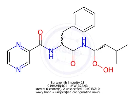 Chemical structure of Bortezomib Impurity M