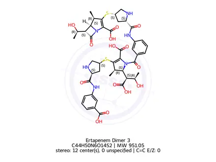 Chemical structure of Ertapenem Dimer 3