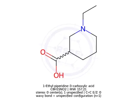 Chemical structure of 1-Ethylpiperidine-3-carboxylic acid hydrochloride