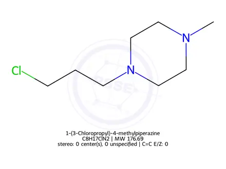 Chemical structure of 1-(3-Chloropropyl)-4-methylpiperazine