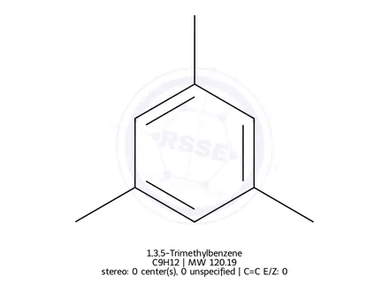 Chemical structure of 1,3,5-Trimethylbenzene