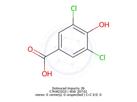 Chemical structure of Dotinurad Impurity 34