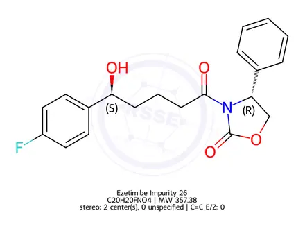 Chemical structure of Ezetimibe Impurity 26
