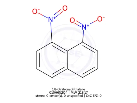 Chemical structure of 1,8-Dinitronaphthalene
