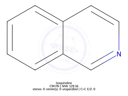 Chemical structure of Isoquinoline
