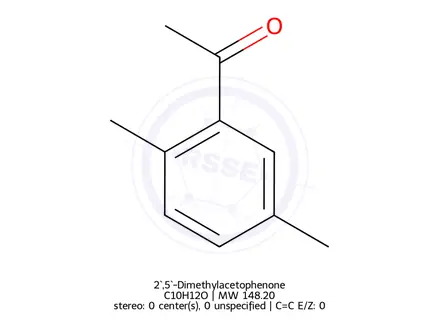 Chemical structure of 2`,5`-Dimethylacetophenone