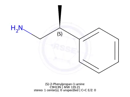 Chemical structure of (S)-2-Phenylpropan-1-amine