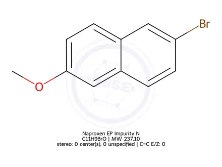 Chemical structure of Naproxen EP Impurity N