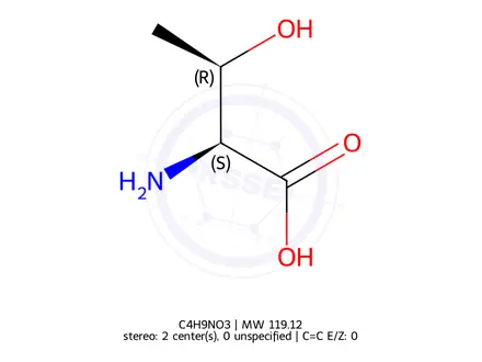 Chemical structure of L-Threonine