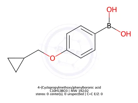 Chemical structure of 4-(Cyclopropylmethoxy)phenylboronic acid