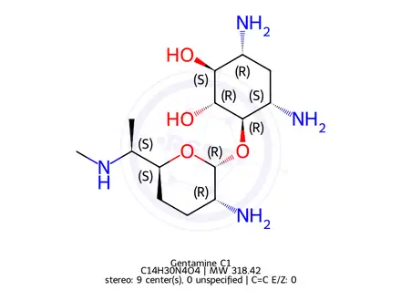 Chemical structure of Gentamine C1