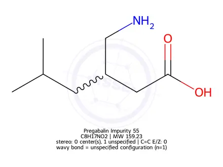 Chemical structure of Pregabalin Impurity 55