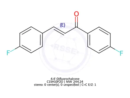 Chemical structure of 4,4'-Difluorochalcone