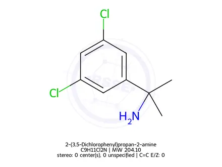 Chemical structure of 2-(3,5-Dichlorophenyl)propan-2-amine