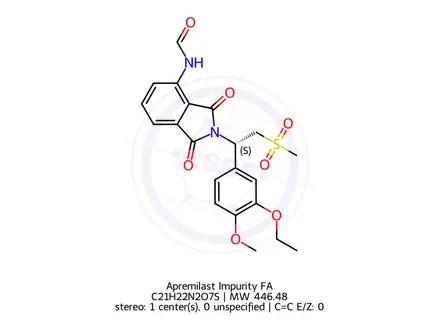 Chemical structure of Apremilast Impurity FA
