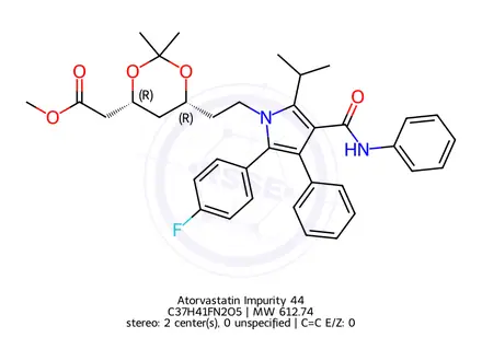 Chemical structure of Atorvastatin Impurity 44