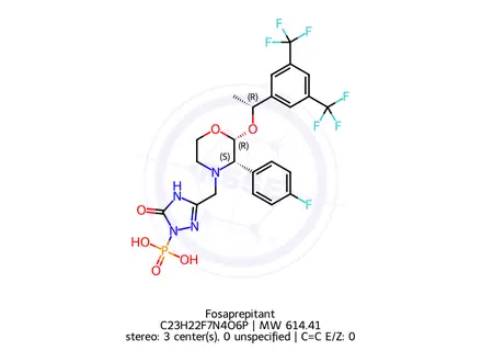 Chemical structure of Fosaprepitant