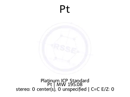 Chemical structure of Platinum ICP Standard