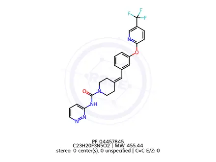 Chemical structure of PF 04457845