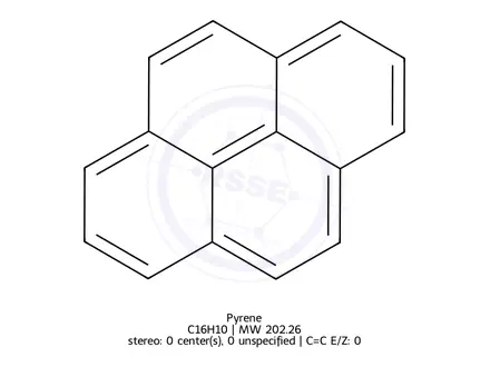 Chemical structure of Pyrene