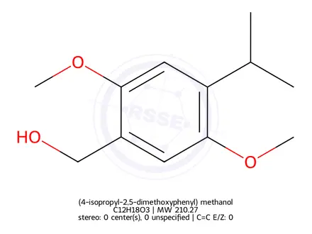 Chemical structure of (4-isopropyl-2,5-dimethoxyphenyl) methanol