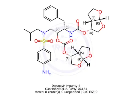 Chemical structure of Darunavir Impurity 4