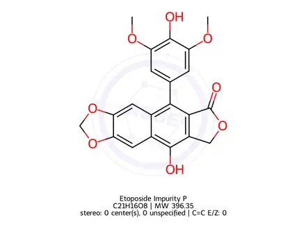Chemical structure of Etoposide Impurity P
