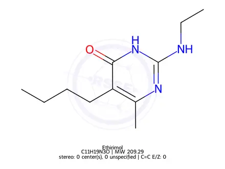 Chemical structure of Ethirimol