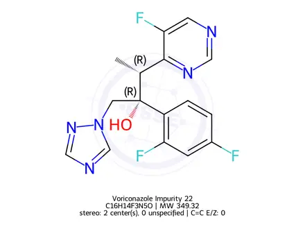 Chemical structure of Voriconazole Impurity 22