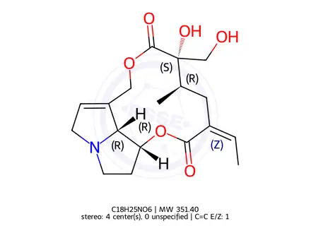 Chemical structure of Retrorsine